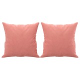Cumpara ieftin Perne decorative, 2 buc., roz, 40x40 cm, catifea