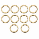 Cumpara ieftin Set 10 inele breloc, auriu 3.4 cm, grosime 2.5 mm, accesorii metalice rotunde pentru chei, brelocuri personalizate, etichete si proiecte creative