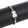 Bratara inox aurit cu ursulet