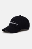 Armani Exchange șapcă de baseball din bumbac culoarea albastru marin, cu imprimeu, 954224 CC516