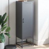 Dulap inalt otel vidaXL antracit 36x39x123 cm, 3 compartimente, depozitare hol, design industrial