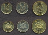 HONG KONG █ SET DE MONEDE █ 10, 20, 50 Cents █ 1997-1998 █ UNC