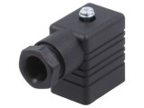 Conector Valvă Mufă B 11mm Mamă 3PIN 90&deg;