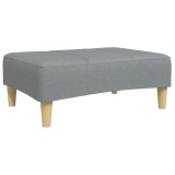 Taburet, gri deschis, 77x55x31 cm, material textil