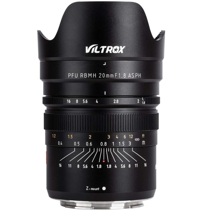 Obiectiv Manual VILTROX 20mm F1.8 ASPH Wide-Angle Full Frame
