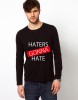Bluza neagra, barbati, Haters - S, THEICONIC