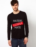 Bluza neagra, barbati, Haters - M, THEICONIC
