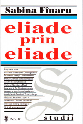 AS - SABINA FINARU - ELIADE PRIN ELIADE foto