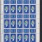 1990 LP 1245 a ZIUA MARCII POSTALE ROMANESTI COALA 15 DE MARCI + 15 VINIETE MNH