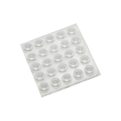 Set 25 buline autoadezive antiderapente Crisalida, diametru 9 mm, Transparent foto