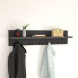 Cuier perete Hammar&ouml; 80x13x18cm pal antracit [en.casa] HausGarden Leisure