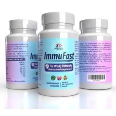 ImmuFast | Vitamina C 1000 mg + D3 5000 IU + Zinc + Soc | Imunitate Sezon Rece | 30 cps | Vegan | HUMANCARE