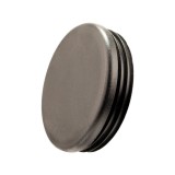 Capac plastic pentru teava rotunda, negru, D 80 mm