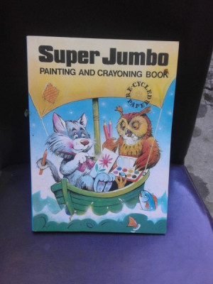 SUPER JUMBO, PAINTING AND CRAYONING BOOK , CARTE DE COLORAT foto