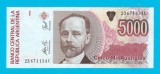 Bancnotă Argentina (pick 330) 5000 Australes 1990 UNC serie: 23.671.134 C