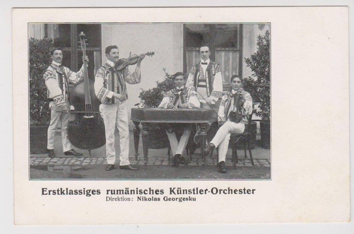Carte postala necirculata Orchestra Nicolae Georgescu FOLCLOR