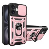 Husa iPhone 16 Plus protectie camera Techsuit CamShield Series, roz