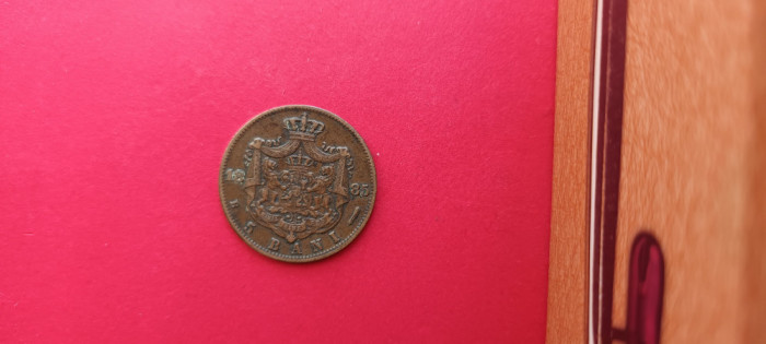 Moneda 5 bani 1885 B