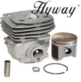 Kit cilindru drujba Husqvarna 359 Hyway &Oslash; 47 mm (Piston placat cu teflon)