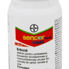 Erbicid SENCOR LIQUID 600 SC - 100 ml, Bayer, Preemergent, Postemergent, Cartof, Tomate, Soia