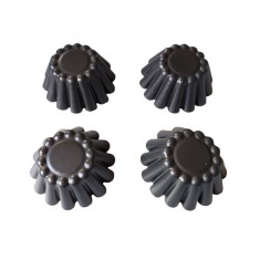 Forma pentru Savarine, Set 4 cavitati, Gri, 10 cm, 327COF