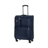 Valiză Troler Albastră 33L cu Buzunare Exterioare și Roți Rotative, CMCLASS