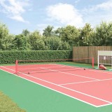 vidaXL Rețea de tenis Negru și roșu 595 x 90.5 x 87 cm Poliester