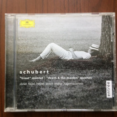 schubert trout quintet death & the maiden quartet cd disc muzica clasica DG NM