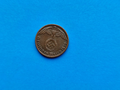 1 Pfennig 1939 lit. D-Germania-stare buna foto