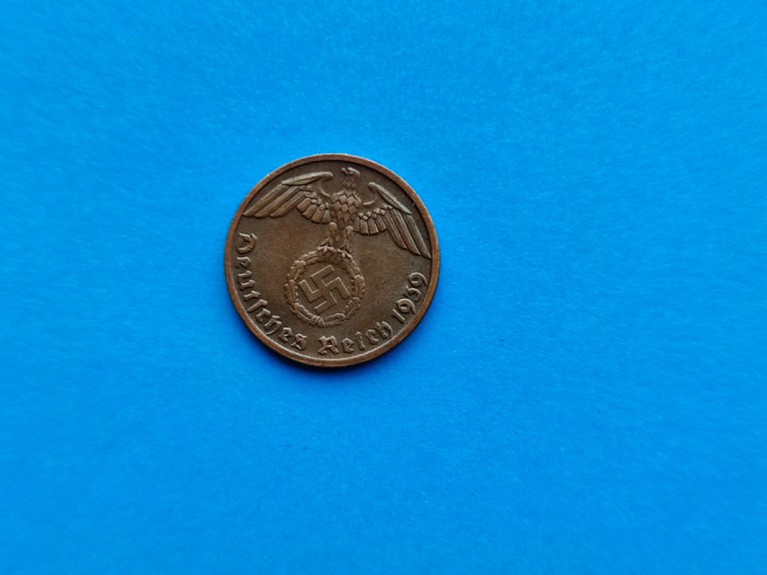1 Pfennig 1939 lit. D-Germania-stare buna