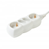 Prelungitor electric 2x Euro + 2 prize Schuko 3m 16A 3500W 3x1.5mm2 alb Home, Home By Somogyi