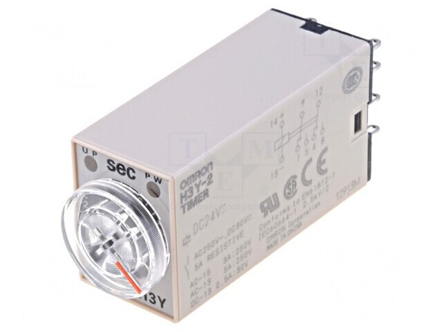 Timer DPDT 30s 250VAC 24VDC IP40