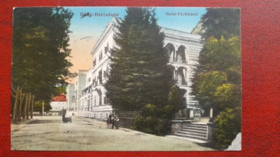 Baile Herculane 1937 Hotel Ferdinand C.P. circ. foto
