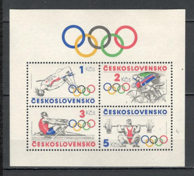 Cehoslovacia.1984 Olimpiada de vara LOS ANGELES-Bl. XC.347 foto