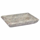 vidaXL Chiuvetă, gri, 50x35x10 cm, marmură