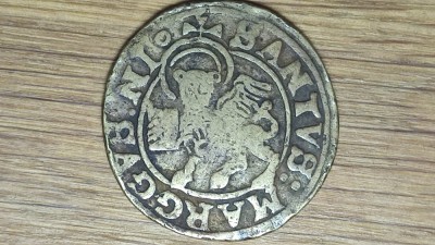 Germania medievala -Nurnberg / Nuremberg oras liber- 1 Apfelpfennig token (apr. 1553-1612) - 8.1 g &amp;bull; ⌀27mm - Hans Schultes / Saint Marc foto