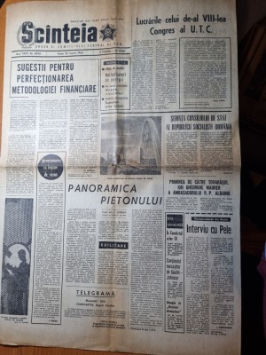 scanteia 25 martie 1966-interviu cu pele,stagiunea filarmonicii foto