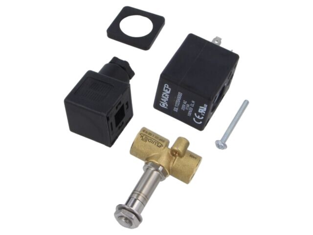 Ventil electromagnetic G 1/4 AIGNEP 2/2 NC 230VAC alamă FKM