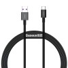 Cablu USB Type-C, incarcare rapida 66W (6A), 1m, negru, CATYS-01 SafetyGuard Surveillance, Baseus