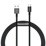 Cablu USB Type-C, incarcare rapida 66W (6A), 1m, negru, CATYS-01 SafetyGuard Surveillance