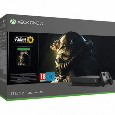 Consola Xbox One X 1TB negru + joc Fallout 76 foto