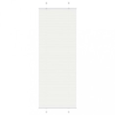 vidaXL Jaluză plisată alb 80x200 cm Lățime țesătură 79,4cm poliester 4015513