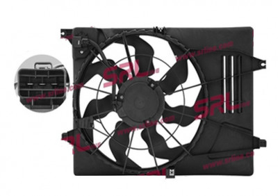 GMV radiator electroventilator Kia Sportage (QL), 2015-, Hyundai Tucson (TL), 2015-, motor 1.6 97kw, benzina, 460 mm, 3 pini, cu rezistenta, foto