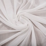 Perdea, ES21041/1, poliester, alb, H 280 cm