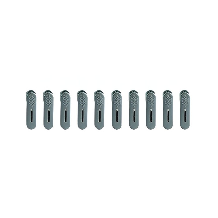 Set 20 de cleme pentru haine, flippy, de prindere pentru pantaloni, atasabile la umerase, 1.6x2.3x6.35 cm, verde