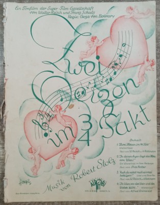 Zwei Herzen im Dreivierteltakt// partitura foto