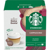 Capsule cafea Starbucks Cappuccino by Nescaf&eacute; Dolce Gusto, 12 capsule, 6 bauturi, 120g