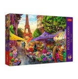 Cumpara ieftin Puzzle Trefl Premium Plus Tea Time - Piata de flori, 1000 piese