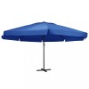 VidaXL Umbrelă soare de grădină, st&acirc;lp aluminiu albastru azur 500 cm 47369
