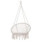 Hamac brazilian, tip scaun, Springos, crem, max 150kg, 79x80x120 cm